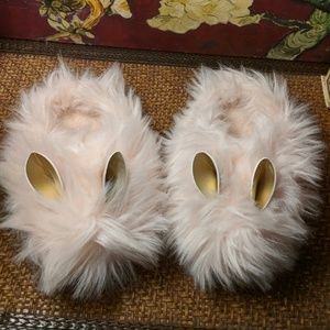Little girls house slippers with bunny ears